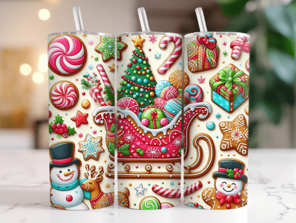 20oz Christmas Gingerbread Tumbler Wrap Review