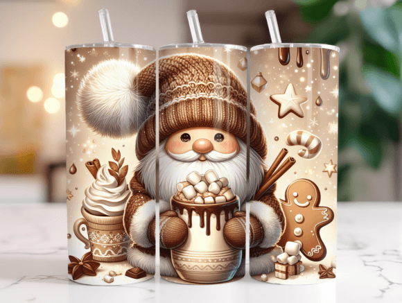 20oz Winter Coffee Gnome Tumbler Wrap Review