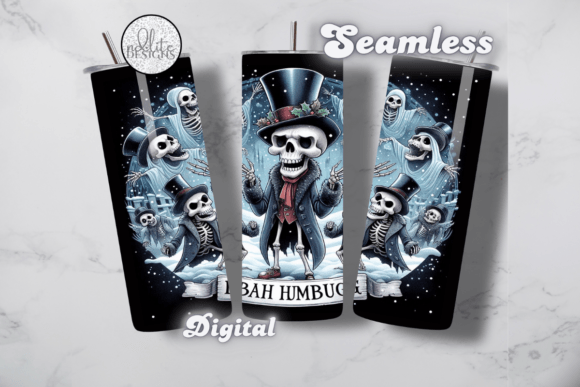 Bah Humbug Skeleton Tumbler Wrap Review