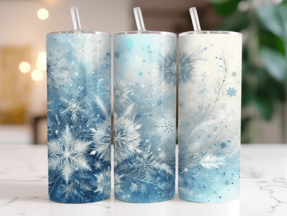 Blue Snowflakes Christmas Tumbler Wrap Review