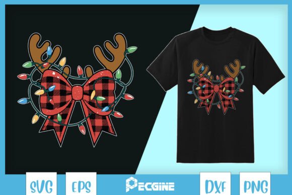 Christmas Light Coquette Bow SVG Review