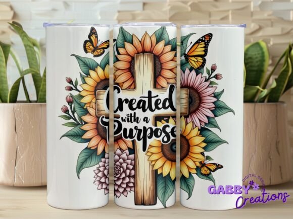 Created with a Purpose Tumbler Wrap PNG Review