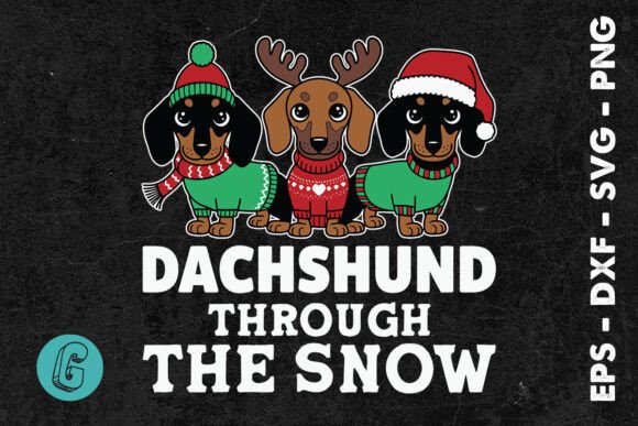 Dachshund Through the Snow Xmas Dog SVG Review