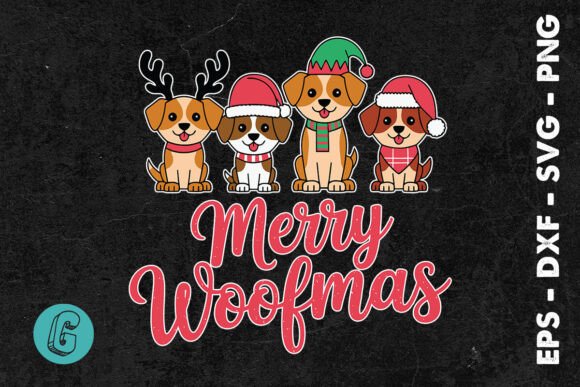 Dog Xmas Merry Woofmas SVG Review