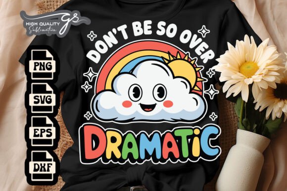 Don’t Be So Over Dramatic Retro SVG