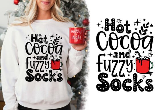 Hot Cocoa and Fuzzy Socks Christmas SVG Review