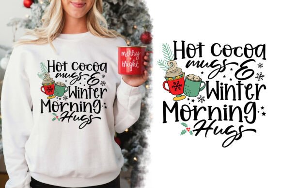 Hot Cocoa Mugs Winter Morning Hugs SVG Review