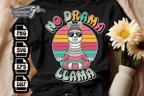 No Drama LLama Peaceful LLama SVG