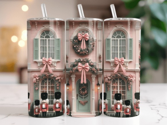 Pink Nutcracker House Tumbler Wrap Design Review