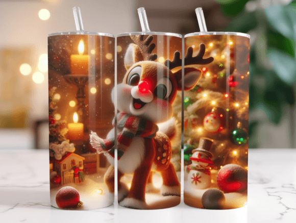 Rudolph Christmas Tumbler Wrap Review