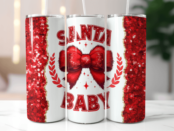 Santa Baby Tumbler Wrap