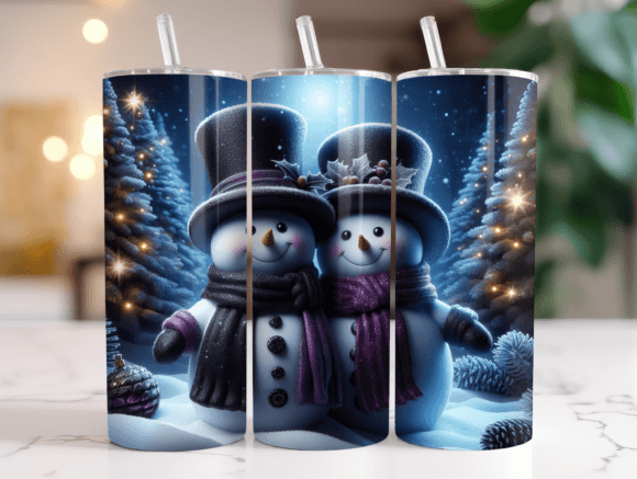Snowman Tumbler Wrap Christmas Design Review