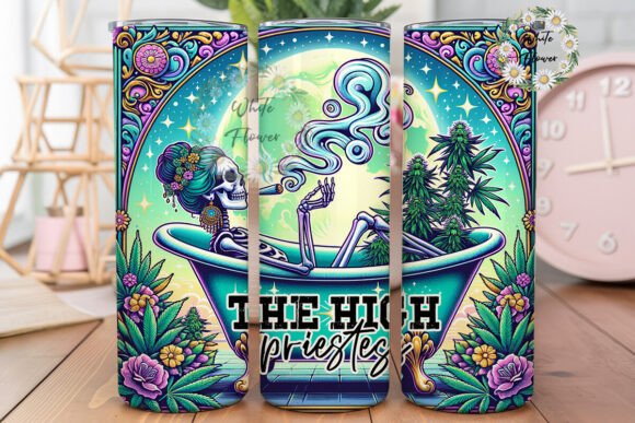 The High Priestess Skeleton Weed Pot Png Review