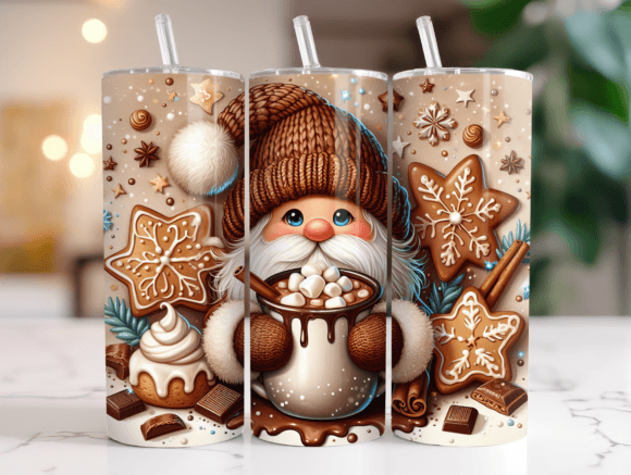 Winter Coffee Gnome Tumbler Wrap Review